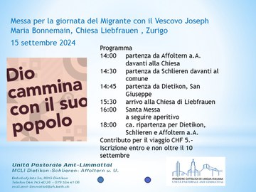 Messa per il giorno del Migrante con il Vescovo Joseph Maria Bonnemain