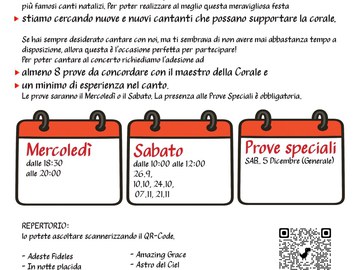 CORALE S. CECILIA – Cercasi nuove voci